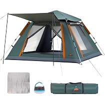 ワンタッチテント 3～5人用 防水 UVカット マット・ランタン付ダックグリーン Amazon.co.jp: JOTOCRAFT テント ワンタッチテント 3～5人用 簡単設営